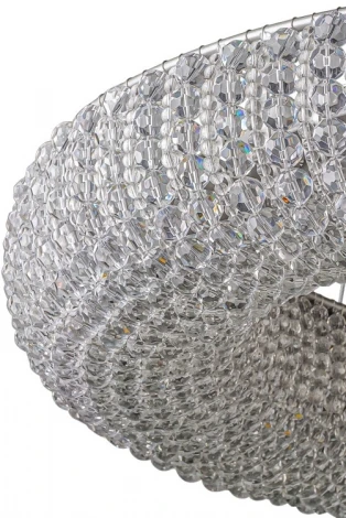 Подвесной светильник L'Arte Luce Crystal Halo L27806.32 silver (220V, хрусталь, на тросе, кольцо)