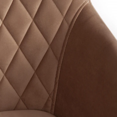 Кресло BREMO (mod. 708) коралловый barkhat 15 /черный (ткань/металл)