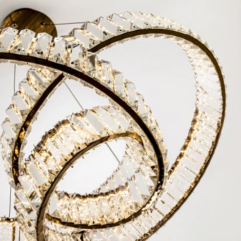 Подвесной светильник светодиодный хрустальный с регулировкой цветовой температуры Modelux MODESTYLE MS.9030.700 BS