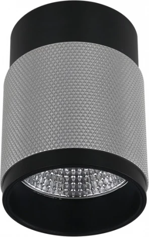 Точечный накладной светильник iLedex Delta 1955-10W-3000K-36 BK+SL (220V, круглые)