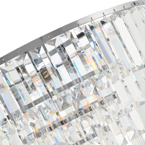 Потолочная люстра каскадная хрустальная Arte Milano Sorrento-7209 377209/7/490 CR (220V, круглые)
