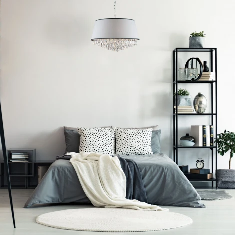 Подвесная люстра Eurosvet Opera 10092/5 хром/прозрачный хрусталь Strotskis