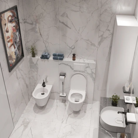 Кнопка смыва Geberit Sigma 30 белая, матовый лак