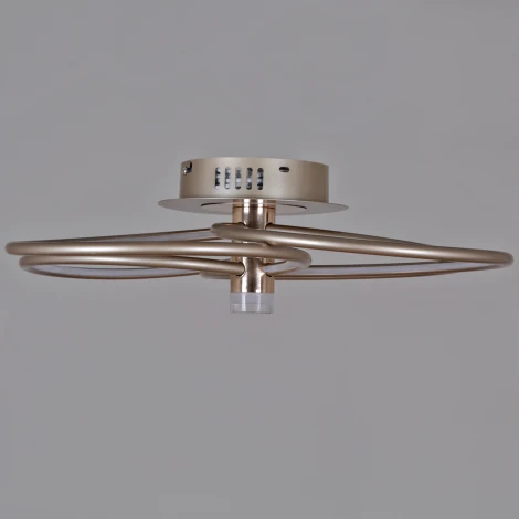 Потолочный светильник светодиодный с пультом и ночным режимом Reluce 09246-0.3-4S Champaign silver (Умный дом) (220V)