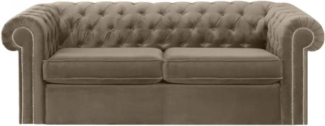 Диван Chesterfield ОГОГО (арт.344634), (Ткань/Бежевый)