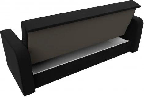 Диван-книжка Тур (Черный/Микровельвет) Лига Диванов арт.121786