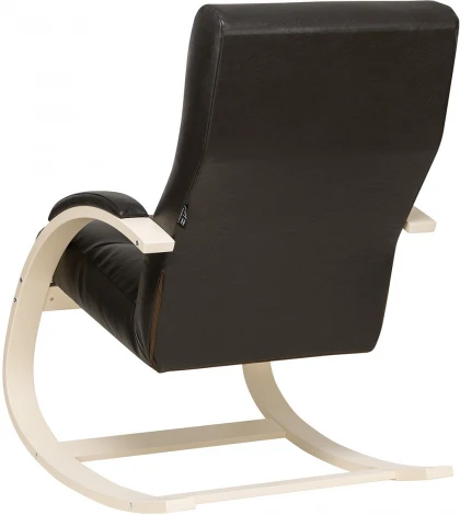 Кресло-качалка Leset Милано (Фанера,Шпон березы/Экокожа) Leset арт.4687203506315