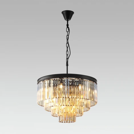 Подвесная люстра Citilux Мартин CL332142 (220V, хрусталь, на цепи, круглые)