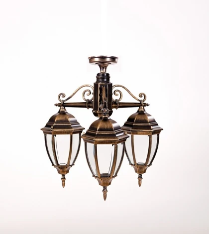 Потолочный светильник уличный Oasis Light ARSENAL S 91270SA/3/02 Gb (220V, фонарь, IP44)