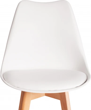 Стул барный TULIP BAR (mod. C1014H-1) (Пластик,Дерево /Белый)