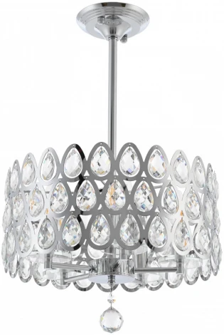 Потолочная люстра хрустальная на штанге Arte Milano Sorrento-1019 371019/5/300/390 CR (220V)