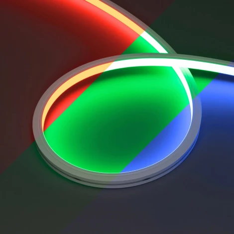 Светодиодная лента герметичная MOONLIGHT-PRO-TOP-X360-13x12mm 24V RGB (12 W/m, IP67, 10m, wire x2) (Arlight, Вывод боковой) 055310