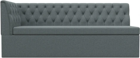 Диван кухонный Маркиз с углом слева (Серый/Рогожка) Лига Диванов арт.122442L