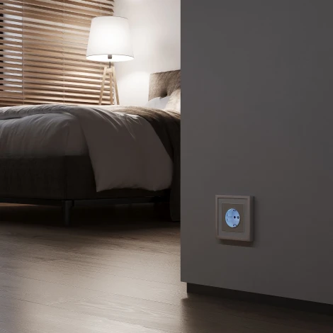 Розетка с подсветкой (айвори матовый) Werkel W1171462 (a062424)