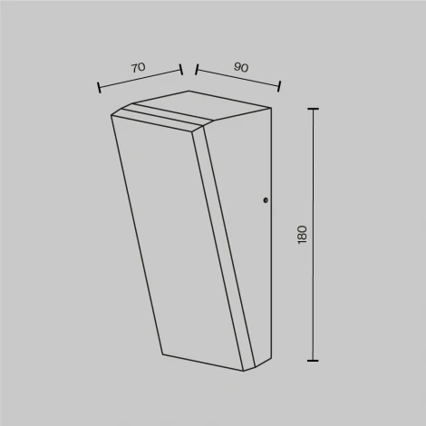 Настенный уличный светильник Maytoni Brick O436WL-L10GF3K1 (LED, 220V, IP54)