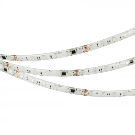 Светодиодная лента герметичная DMX-SE-B60-10mm 24V RGB-PX6 (14 W/m, IP65, 5m) (Arlight,) 039607(1)