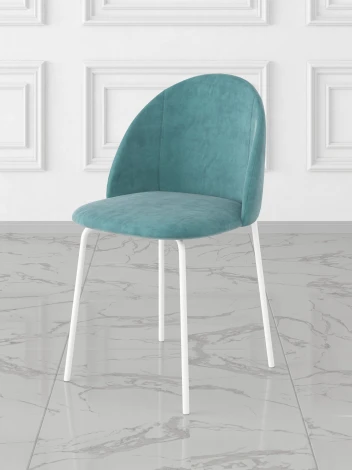 Обеденный стул Дебют Монти (Металл,Вельвет/Белый) 101500