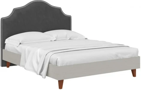 Кровать Queen II Victoria ОГОГО (арт.575744), (Ткань/Черный,Ясень Коимбра)