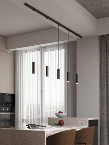 Трековая система в сборе однофазная накладная 220V 50W Hesby Lighting Skylite №12 HSBL_kompl_S012_NI2B3K