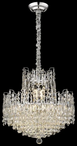 Подвесная люстра Wertmark Marcella WE154.12.103 (220V, хрусталь, на цепи)