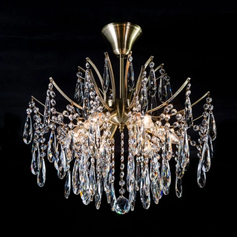 Потолочная люстра на штанге Citilux Селена CL302163 (220V, хрусталь)