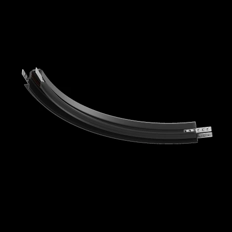 Коннектор радиусный R300 Maytoni Accessories for tracks Exility TRA044-angle.12B встраиваемый под ГКЛ 12,5мм, черный (48V)
