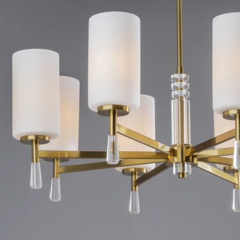 Потолочная люстра на штанге Freya Chic FR2031PL-08BS (220V, круглые)