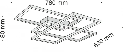 Потолочная люстра Maytoni Line MOD015CL-L80B4K