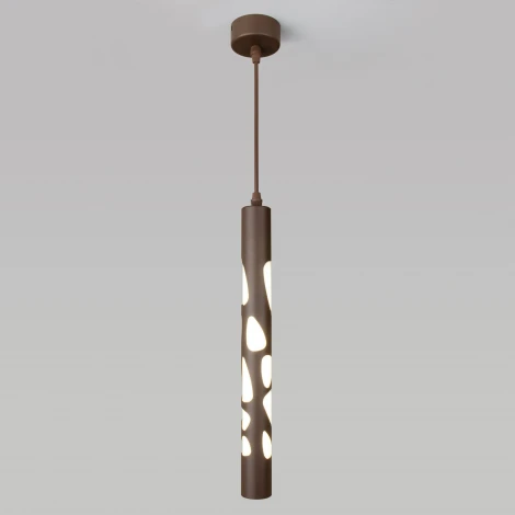 Подвесной светильник Elektrostandard DLR037 12W 4200K кофейный (LED, 220V, на проводе, круглые)