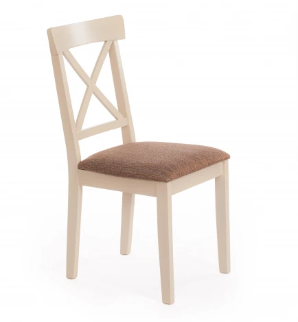 Стул Гольфи 2/ Golfi 2 дерево гевея, 45*51*94, ivory white, ткань кор.-зол. (1505-9) Tetchair 14117
