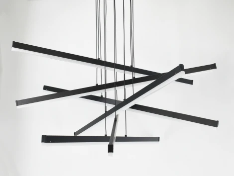 Подвесная ярусная люстра светодиодная с пультом Rivoli Mabel 6183-201 (регулировка яркости, 220V, на тросе)