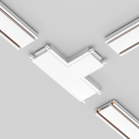 Коннектор питания T-образный Radity белый (магнитный) Maytoni Technical TRA084CT-11W