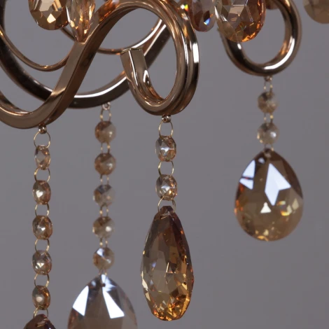 Подвесная люстра Reluce 02315-0.4-05 FGD+GC (220V, на цепи, подсвечник, свеча)