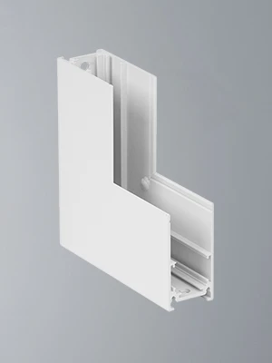 Коннектор угловой вертикальный 20 мм магнитный 100*100 для накладного шинопровода, белый Vitaluce VT0200026-00