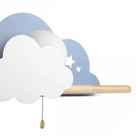 Настенный светильник Loft It Axel 10134 Blue (для детской, 220V, выключатель, шар)