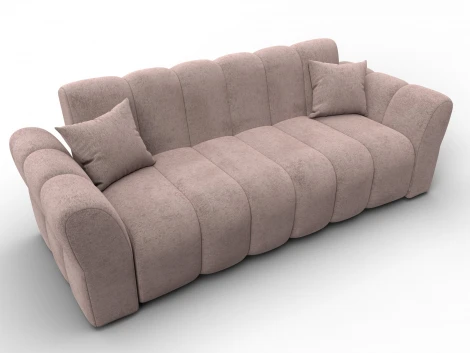 Диван-книжка Лига-111 (ДСП,ЛДСП,Велюр/Бежевый) Лига Диванов 136692