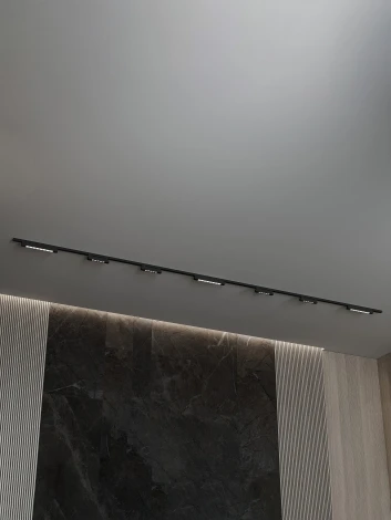 Трековая система в сборе однофазная накладная 220V 100W Hesby Lighting HSBL_kompl_S011_NI4B3K черная