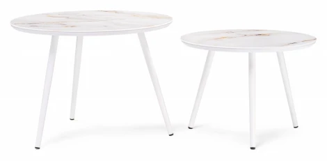 Комплект столиков Woodville Ватсония белый 500010