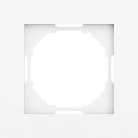 Рамка 1-я, глянцевый белый Donel A07 DE21103