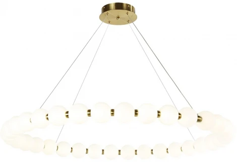 Подвесная люстра Favourite Gubbare 4014-10P (LED, 220V, на тросе, шарики, бусы)