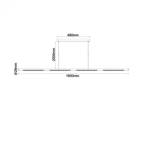 Подвесной светильник линейный светодиодный Mantra Meca 9121