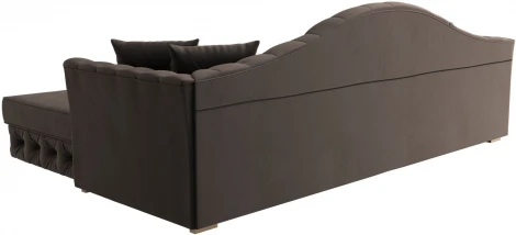 Диван угловой Артис правый угол (Коричневый/Велюр) Лига Диванов арт.121582