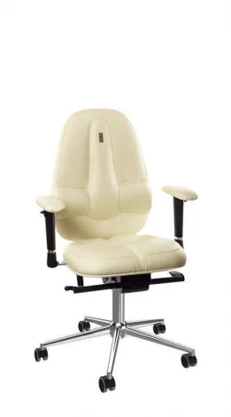 Эргономичное кресло Classic Kulik System Бежевая кожа