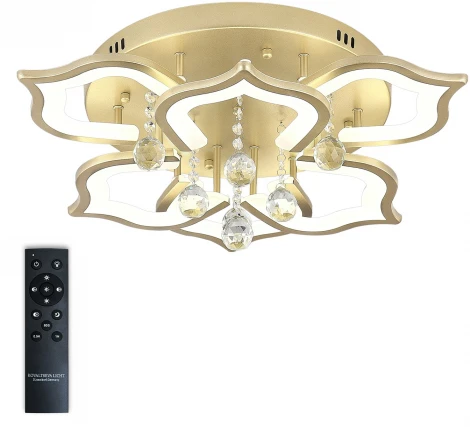 Потолочная люстра Natali Kovaltseva Florel INNOVATION STYLE 83052 (регулировка яркости, LED, 220V, пульт управления, цветы)