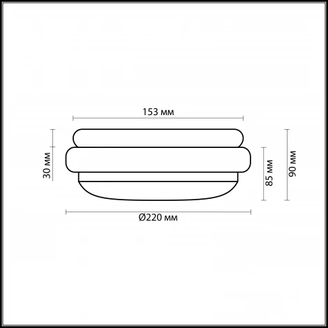 Настенно-потолочный светильник Odeon Light Baha 2403/1C