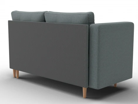 Кушетка Лига-098 (ДВП,ДСП,ЛДСП,Брус,Фанера/Дерево/Рогожка/Серый) Лига Диванов 132577