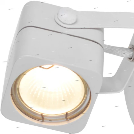 Спот Arte Lamp Lente A1314AP-1WH (220V, выключатель, куб)