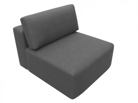 Модуль диван Лига-060 НПБ (ЛДСП,Брус,Фанера,Замша/Серый) Лига Диванов 129543