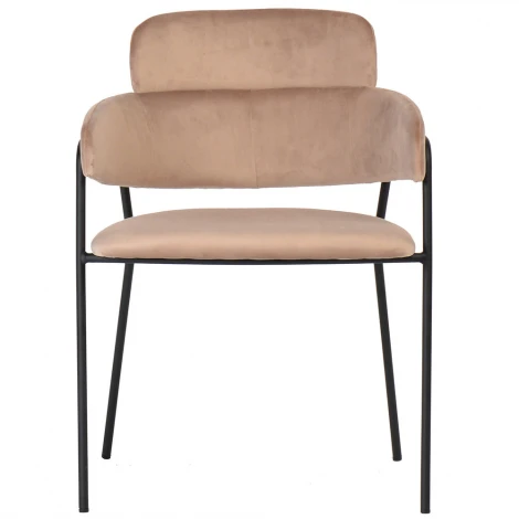 Стул Napoli латте с черными ножками