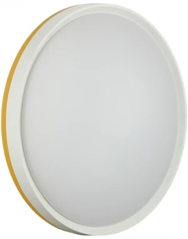 Настенно-потолочный светильник Sonex Kezo Yellow 7709/EL пластик/желтый LED 70Вт 3000-6000К D500 IP43 пульт ДУ (220V, круглые)